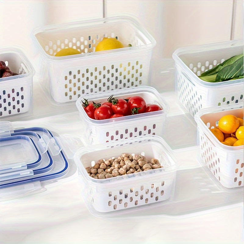 Conjunto de 4 Peças de Recipientes para Armazenamento de Alimentos Livres de BPA Casa & Coza