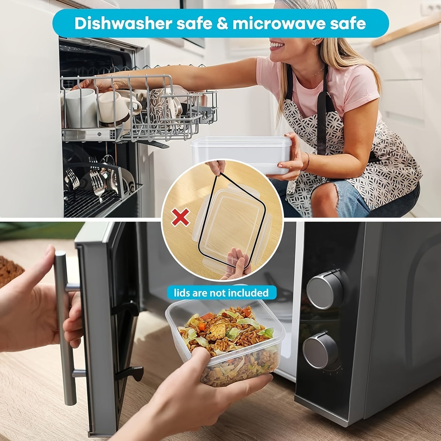 Conjunto de 4 Peças de Recipientes para Armazenamento de Alimentos Livres de BPA Casa & Coza
