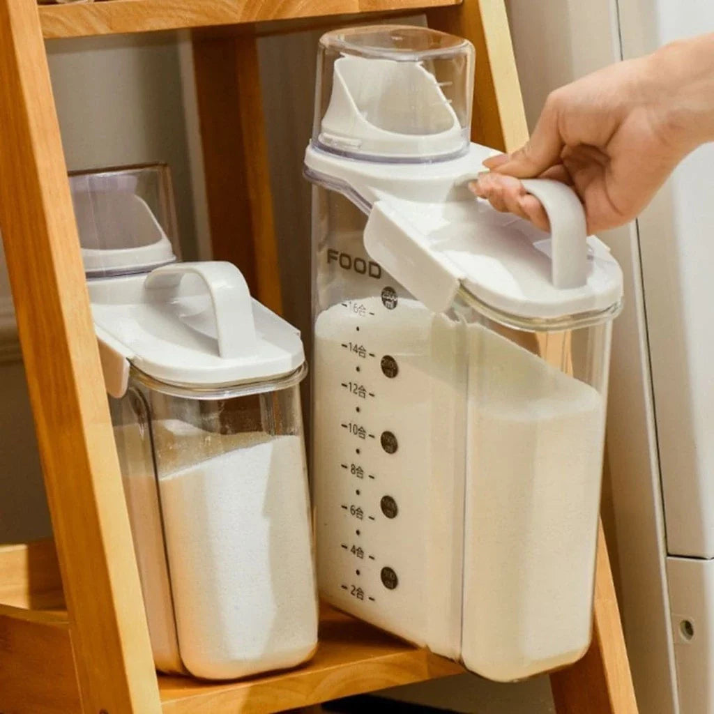 Kit Pote Premium Hermético Copo Medidor - Casa e Coza