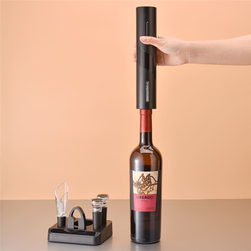 Abridor de Vinho Elétrico Recarregável Kit de Vinho Casa & Coza