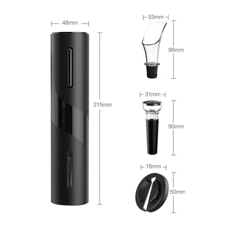 Abridor de Vinho Elétrico Recarregável Kit de Vinho Casa & Coza