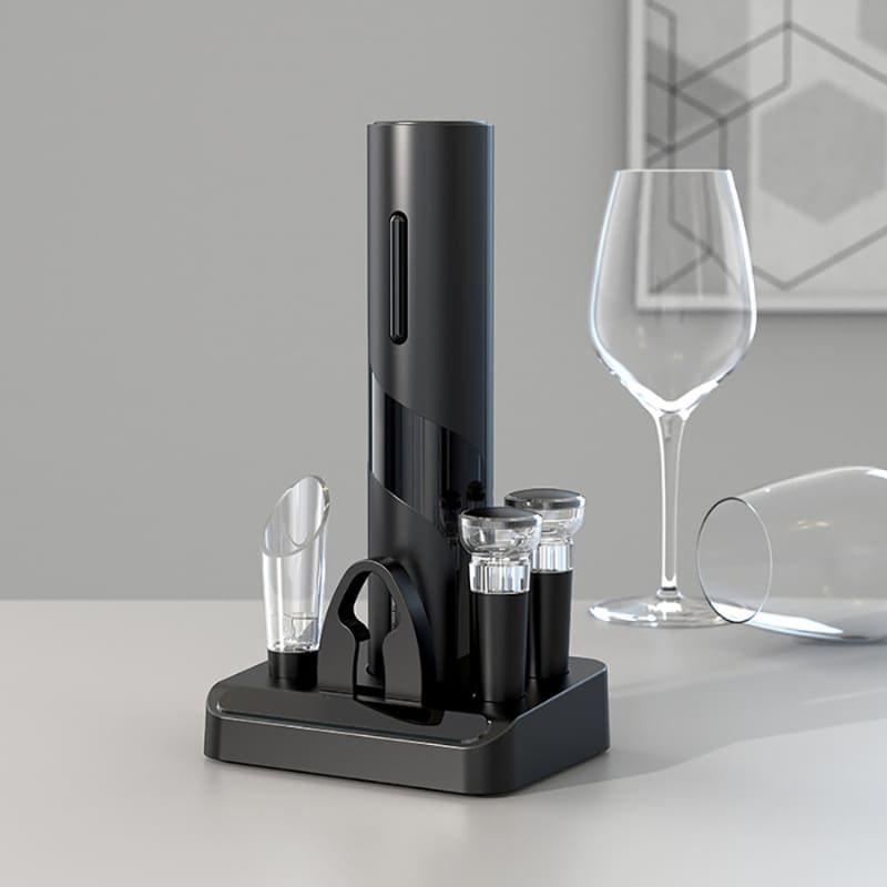 Abridor de Vinho Elétrico Recarregável Kit de Vinho Casa & Coza