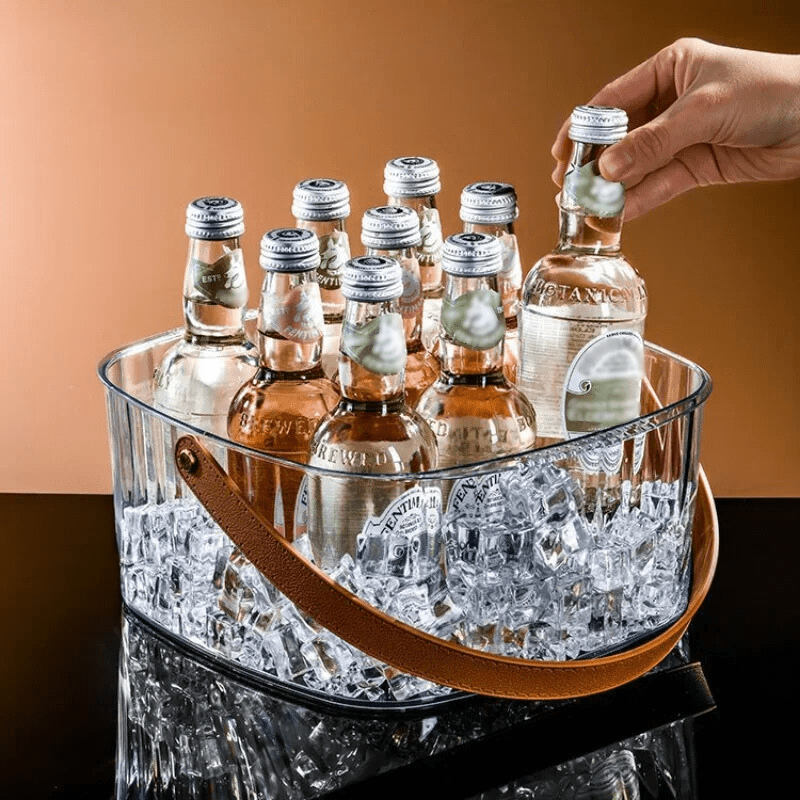 Balde de Gelo Acrílico Cerveja Champanhe Bar em Casa Casa & Coza