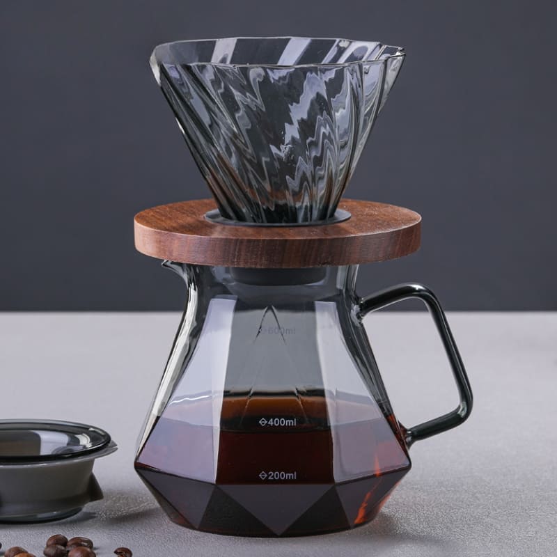 Bule de Café Vidro Borossilicato Coador de Café Hario V60 Casa & Coza