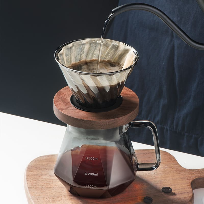 Bule de Café Vidro Borossilicato Coador de Café Hario V60 Casa & Coza