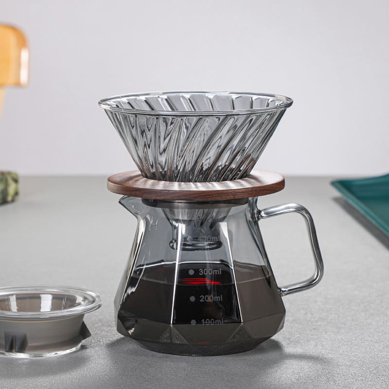Bule de Café Vidro Borossilicato Coador de Café Hario V60 Casa & Coza