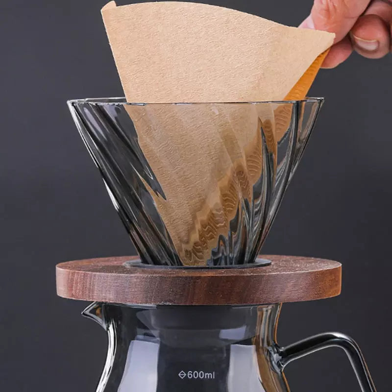 Bule de Café Vidro Borossilicato Coador de Café Hario V60 Casa & Coza