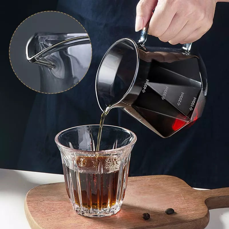 Bule de Café Vidro Borossilicato Coador de Café Hario V60 Casa & Coza