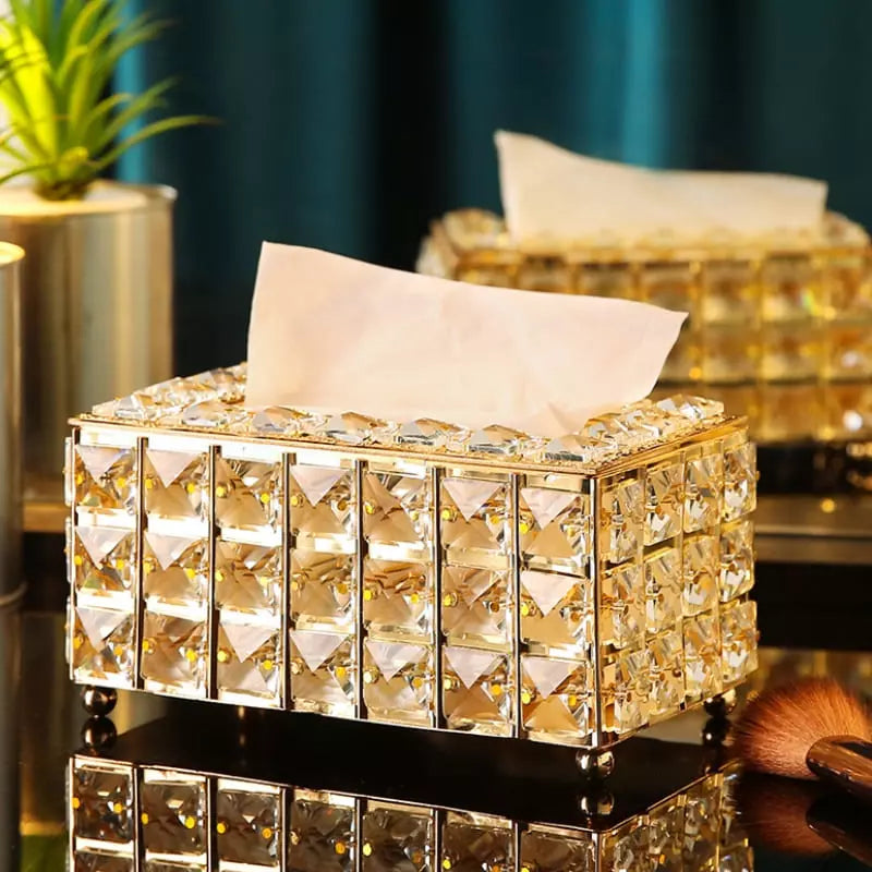 Caixa Porta Lenço Umedecido e Lenço de Papel de Luxo Casa & Coza