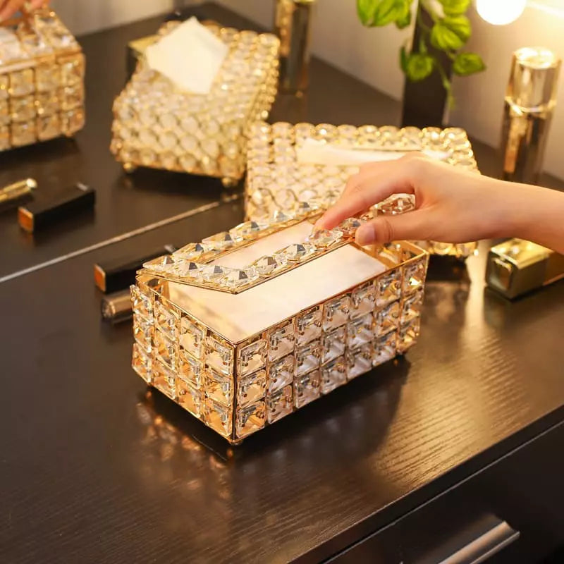 Caixa Porta Lenço Umedecido e Lenço de Papel de Luxo Casa & Coza