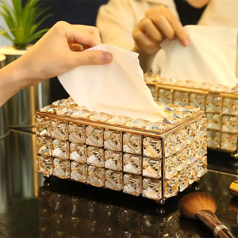 Caixa Porta Lenço Umedecido e Lenço de Papel de Luxo Casa & Coza