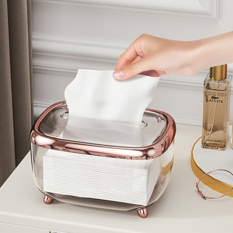 Caixa Porta Lenços Umedecido e Papel Casa & Coza