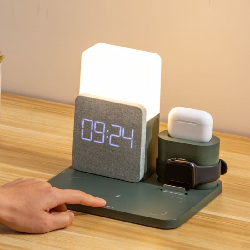Carregador por Indução Luminária de Mesa e Despertador Casa & Coza