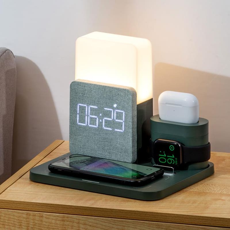 Carregador por Indução Luminária de Mesa e Despertador Casa & Coza