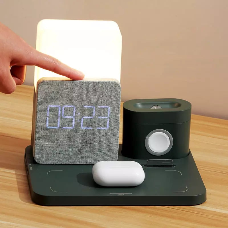 Carregador por Indução Luminária de Mesa e Despertador Casa & Coza