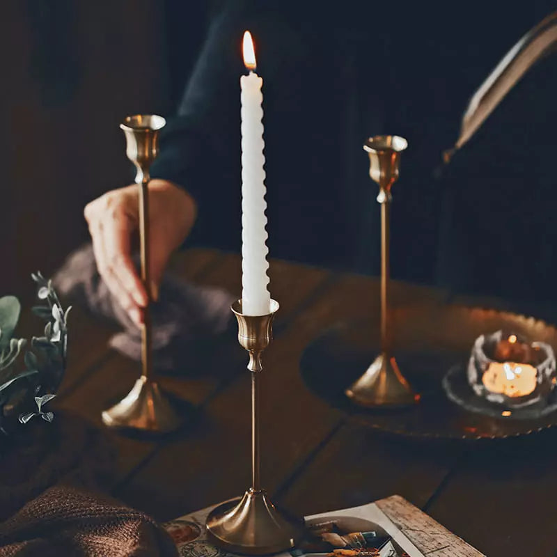 Castiçais Suporte de Velas Retro Decorativos Casa & Coza