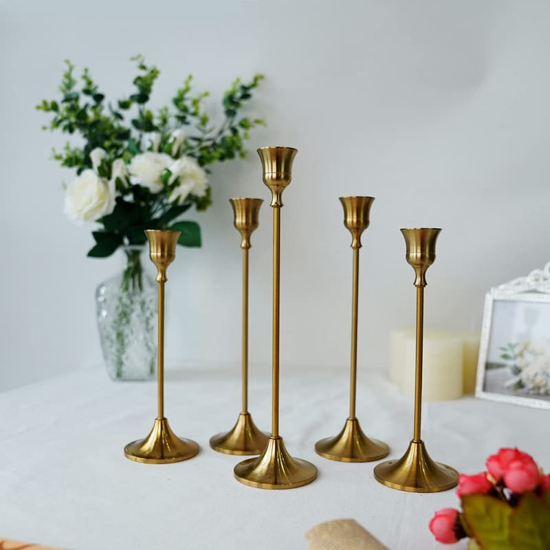 Castiçais Suporte de Velas Retro Decorativos Casa & Coza