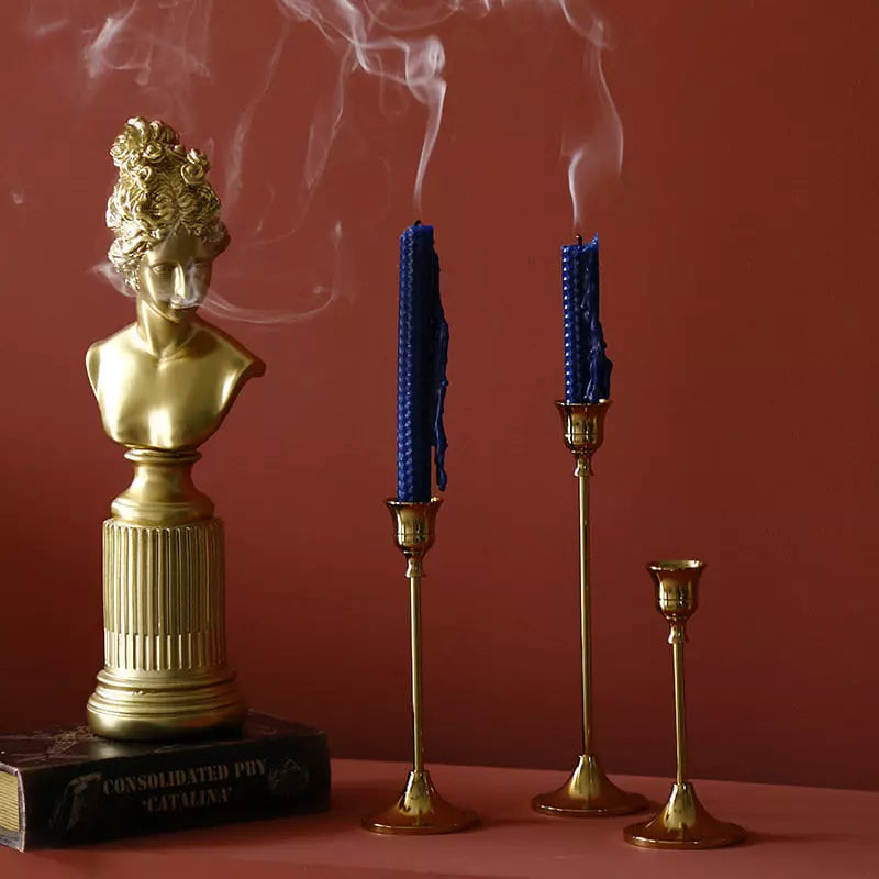 Castiçais Suporte de Velas Retro Decorativos Casa & Coza