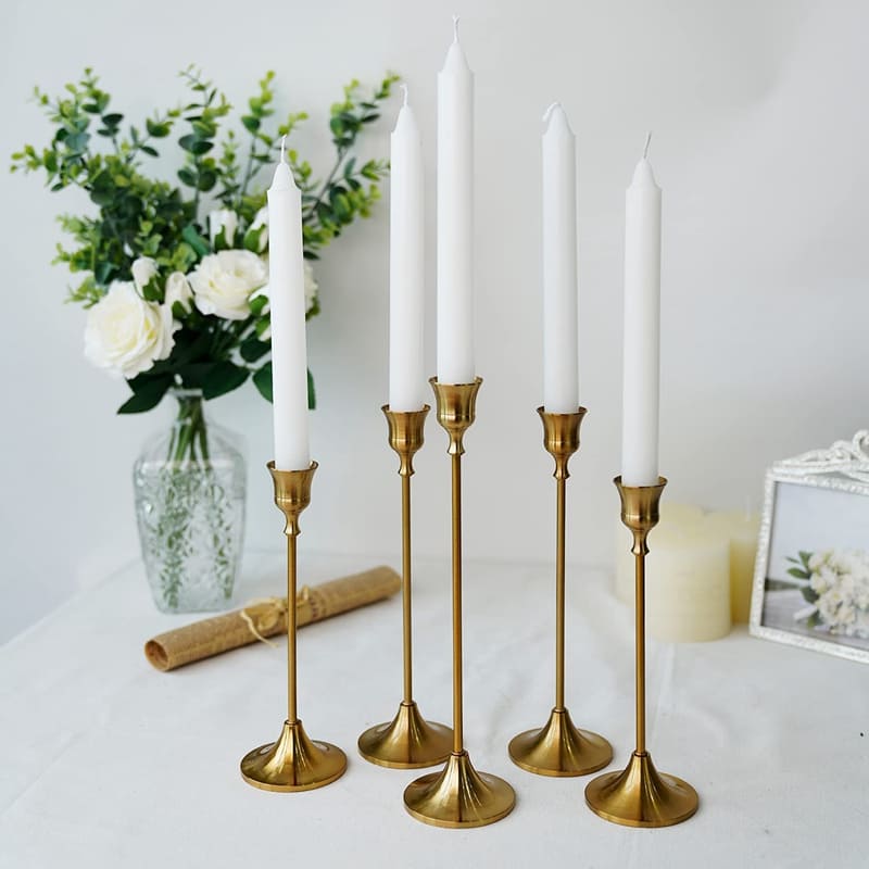 Castiçais Suporte de Velas Retro Decorativos Casa & Coza