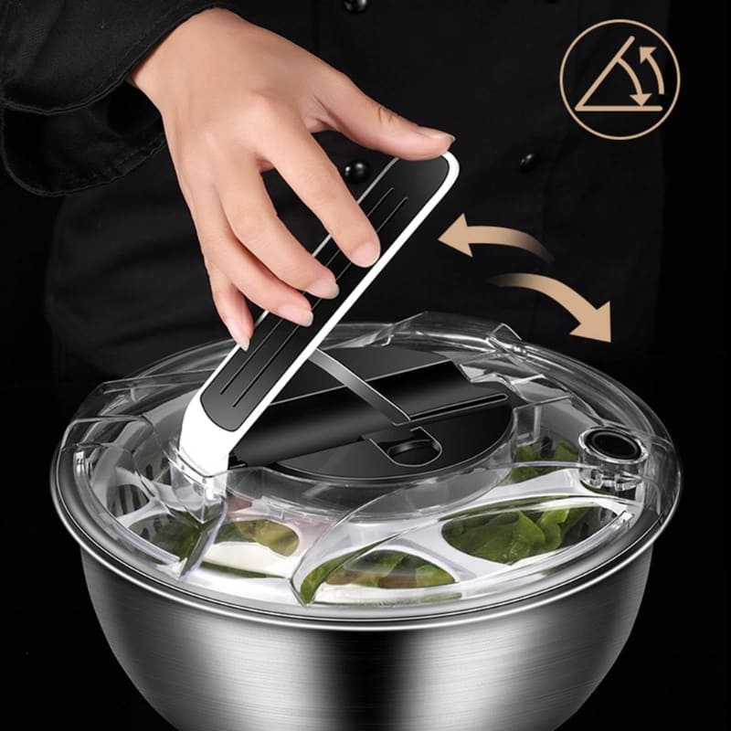 Centrifuga Secadora de Salada Bowl Inox Casa & Coza