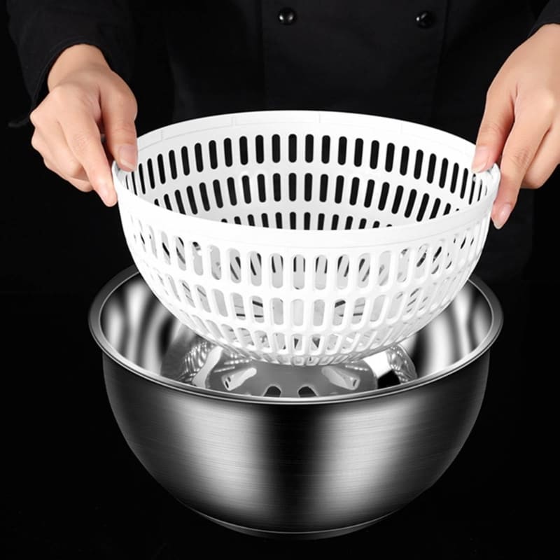 Centrifuga Secadora de Salada Bowl Inox Casa & Coza
