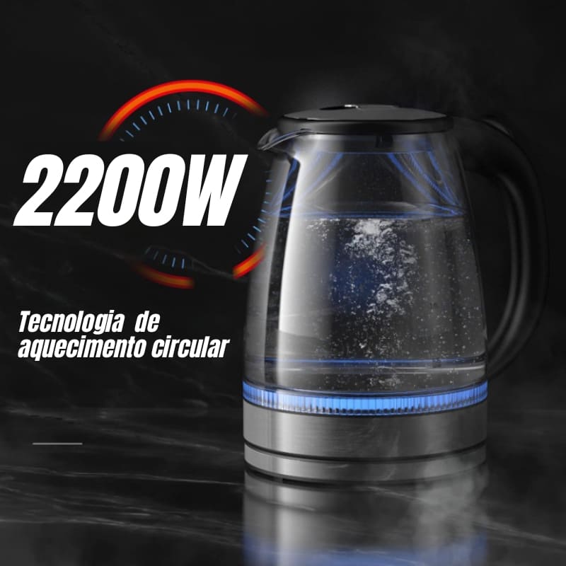 Chaleira Elétrica 2L Borossilicato 110v/220v Casa & Coza