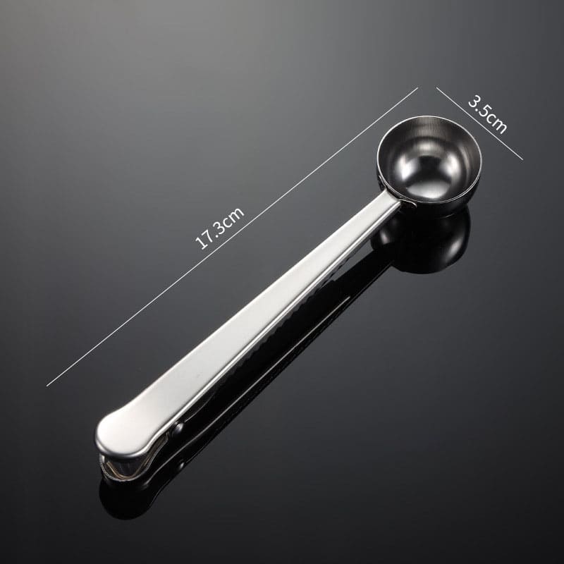 Colher para Café com Presilha Inox Prendedor de Embalagem Casa & Coza