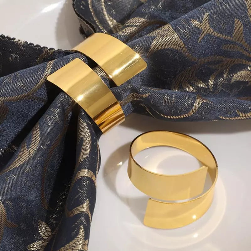 Conjunto Anéis de Guardanapos de Tecido Espiral 6 peças Casa & Coza