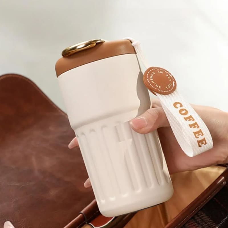 Copo Térmico 450ml Inteligente com Tampa Premium Casa & Coza