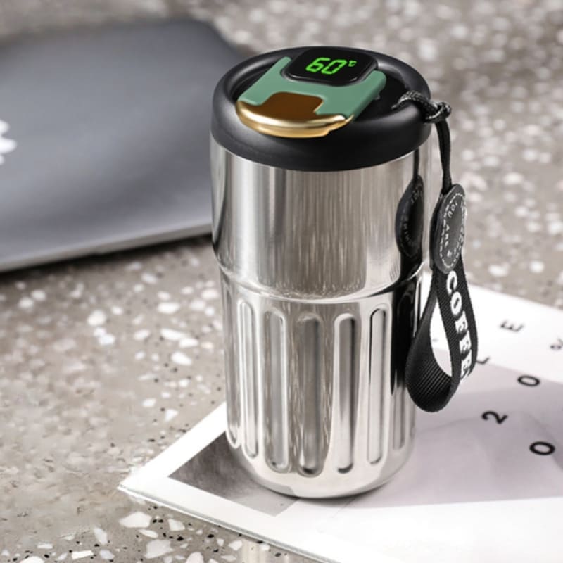 Copo Térmico 450ml Inteligente com Tampa Premium Casa & Coza