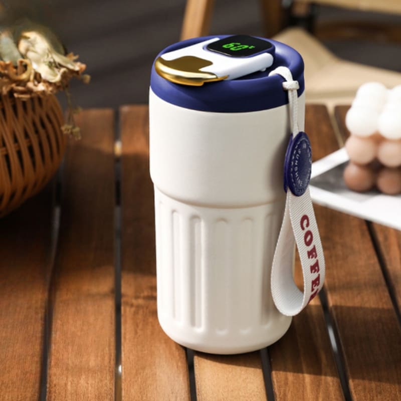 Copo Térmico 450ml Inteligente com Tampa Premium Casa & Coza