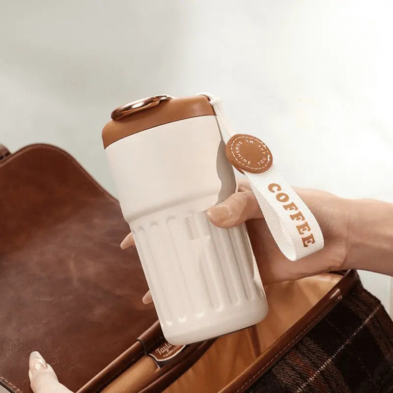 Copo Térmico 450ml Inteligente com Tampa Premium Casa & Coza