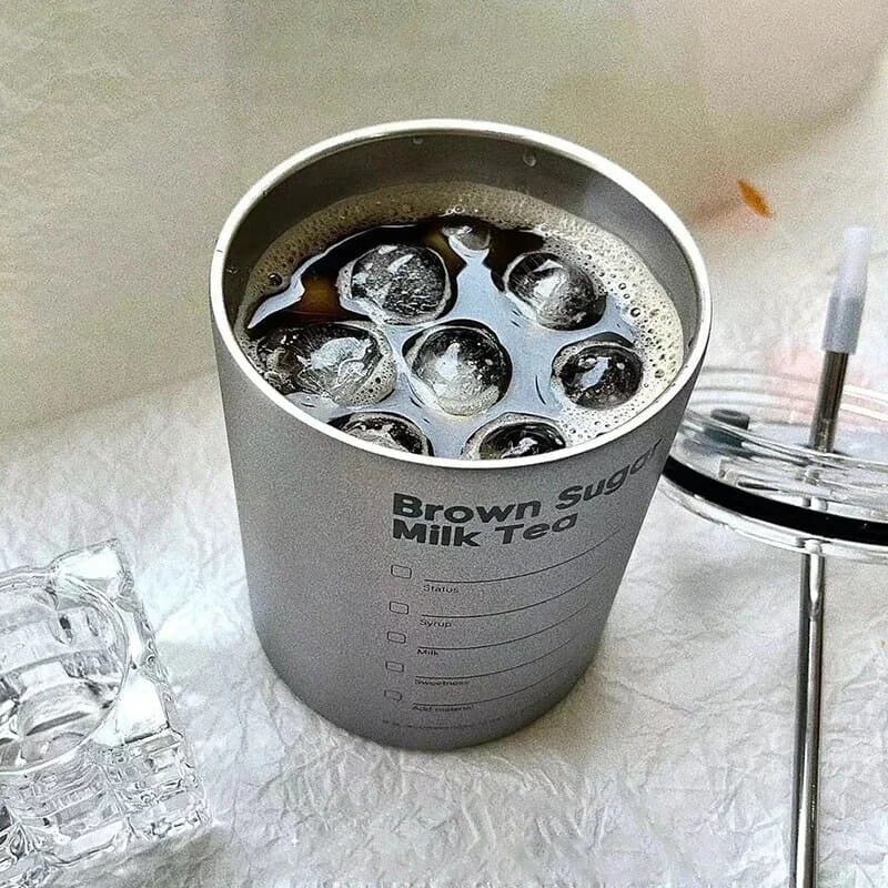 Copo Térmico para Café Inox com Tampa Hermética Casa & Coza