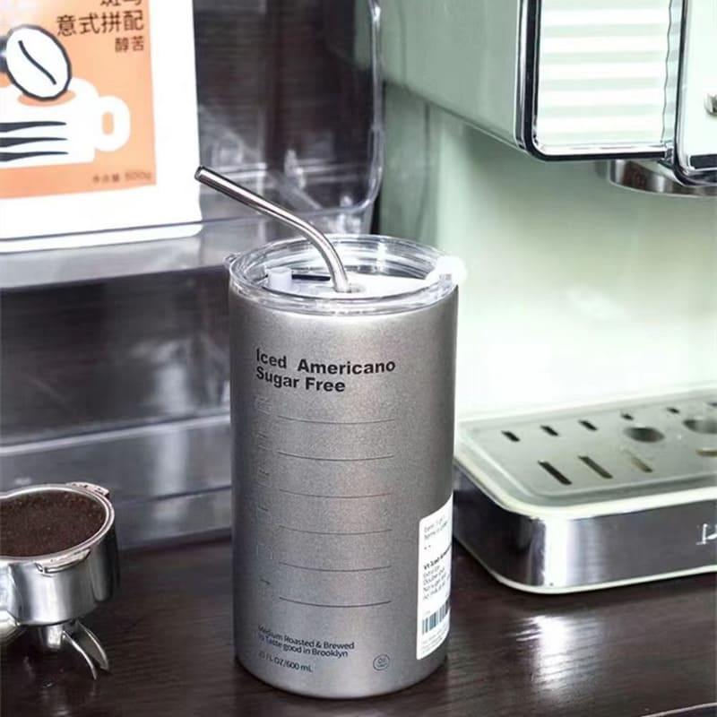 Copo Térmico para Café Inox com Tampa Hermética Casa & Coza