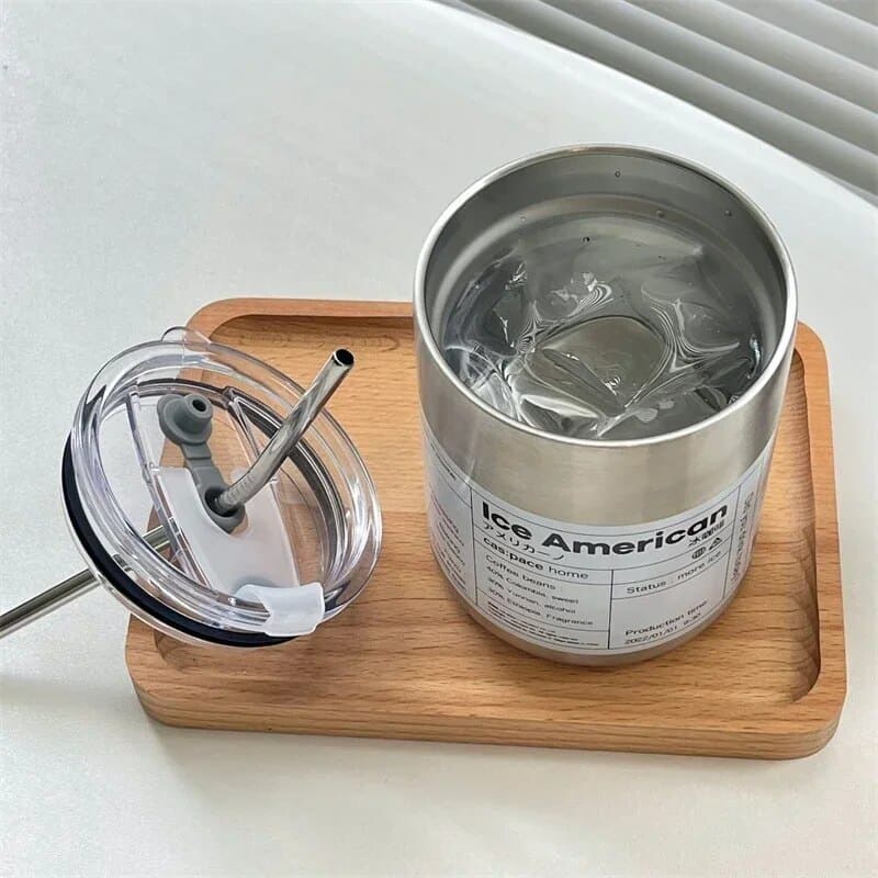 Copo Térmico para Café Inox com Tampa Hermética Casa & Coza
