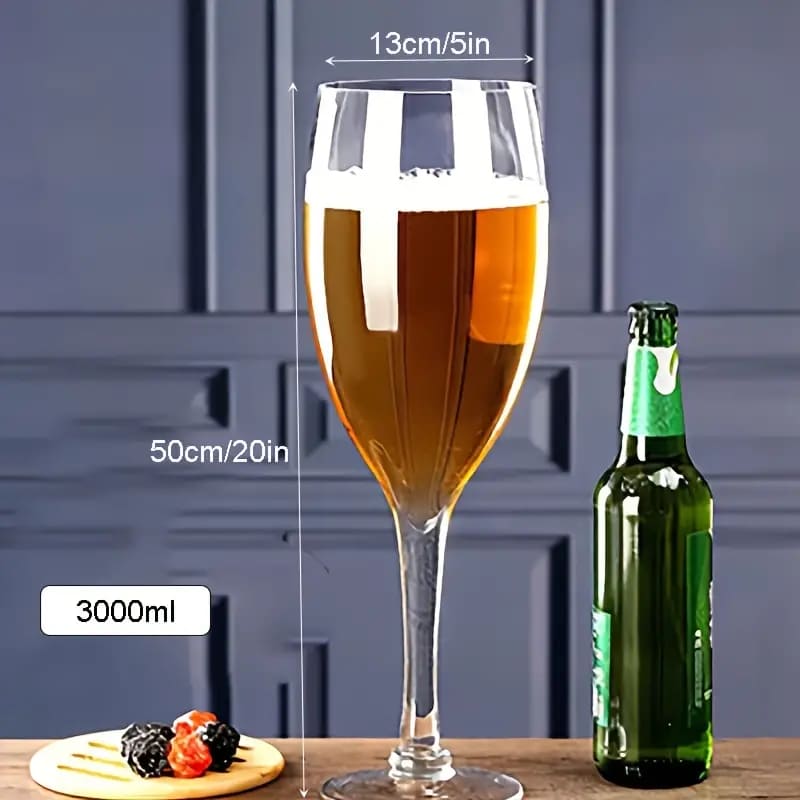 Copo de Cerveja Cristal Gigante Cálice Bar em Casa