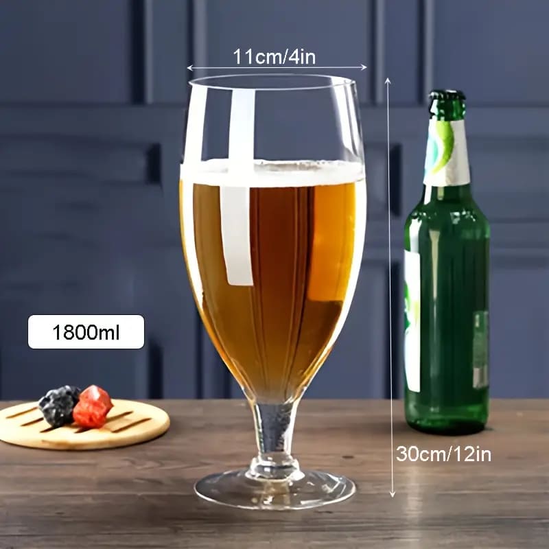 Copo de Cerveja Cristal Gigante Cálice Bar em Casa