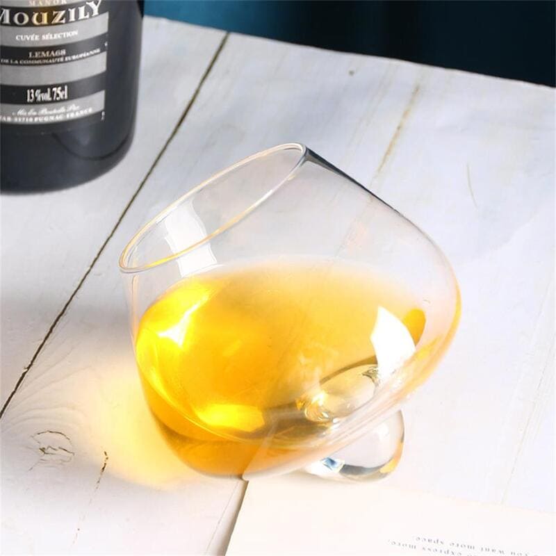 Copo de Whisky Cristal Barriga Rotativo Bar em Casa
