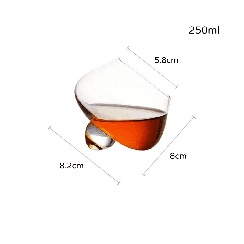 Copo de Whisky Cristal Barriga Rotativo Bar em Casa