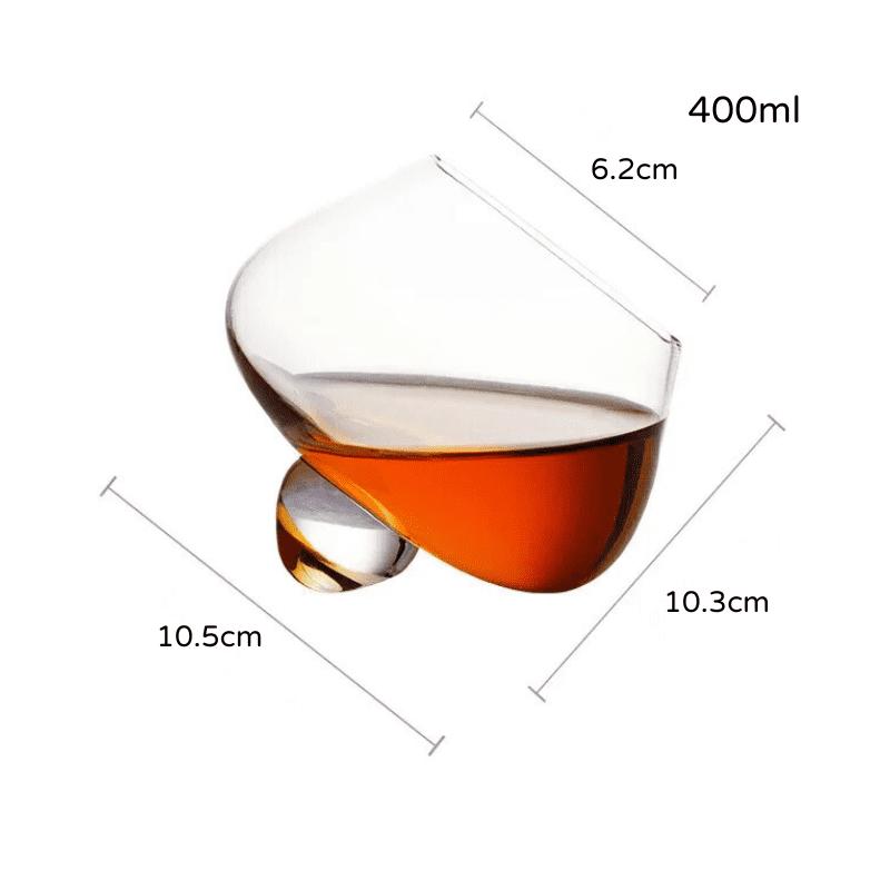 Copo de Whisky Cristal Barriga Rotativo Bar em Casa