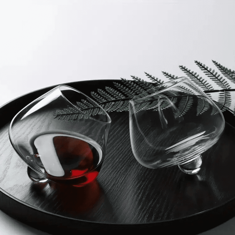 Copo de Whisky Cristal Barriga Rotativo Bar em Casa