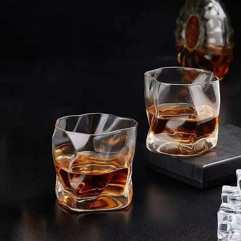 Copo de Whisky Cristal Drinks Irregular Bar em Casa Casa & Coza
