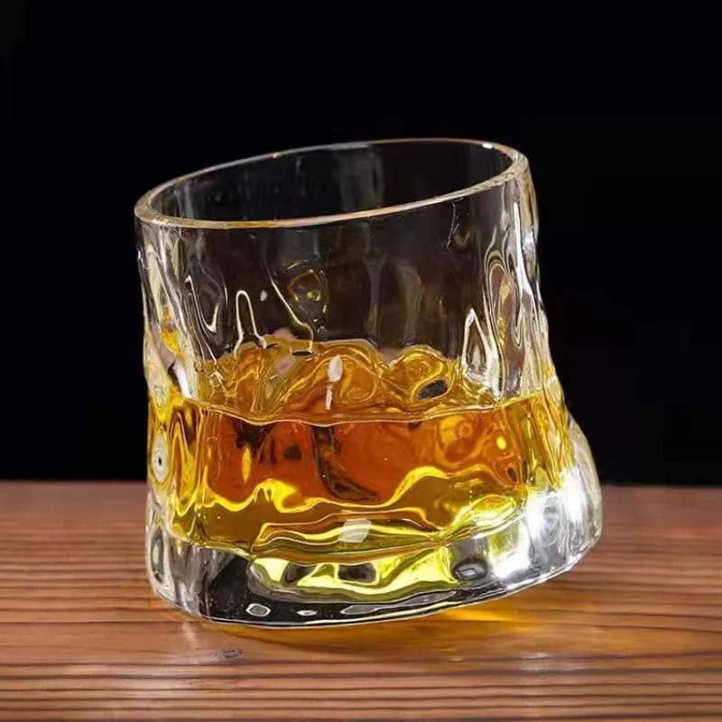 Copo de Whisky Cristal com Base Rotativo Bar em Casa Casa & Coza