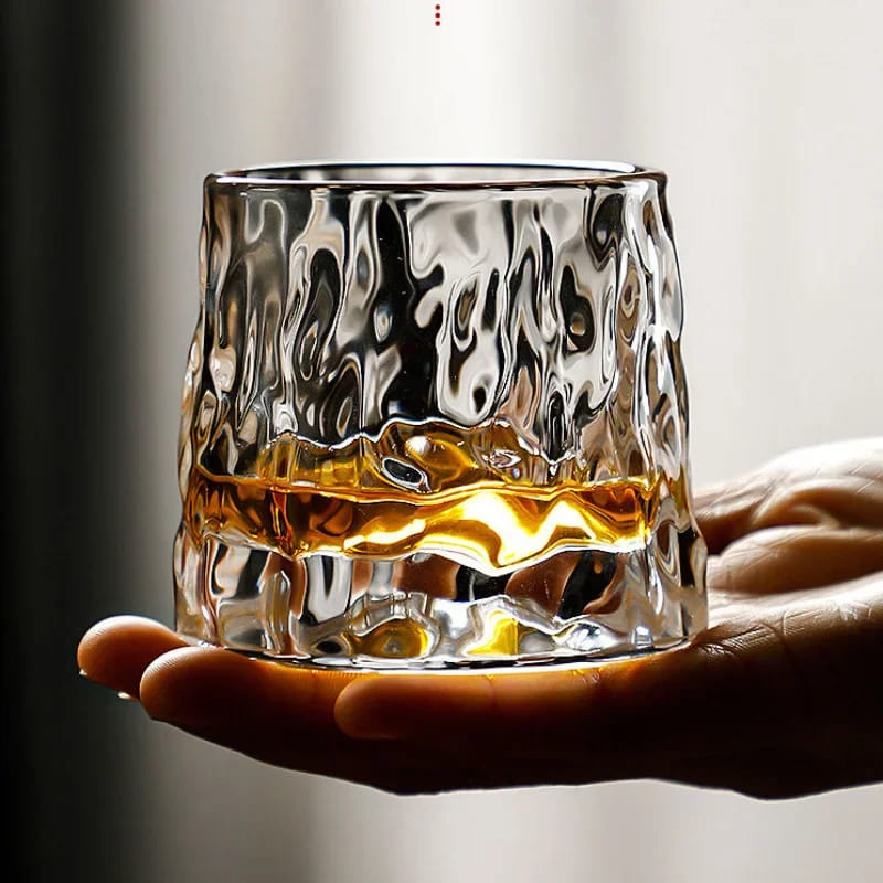 Copo de Whisky Cristal com Base Rotativo Bar em Casa Casa & Coza