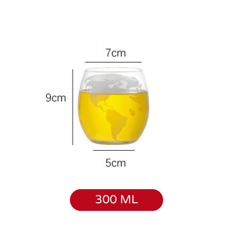 Decanter Whisky Globo Conjunto Recipiente de Vidro Casa & Coza