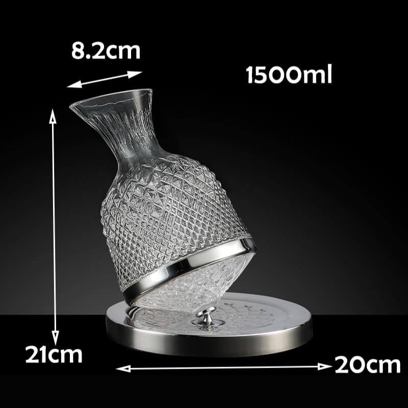Decanter de Vinho Recipiente de Vidro Cristal Decantador Casa & Coza