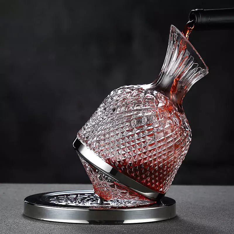 Decanter de Vinho Recipiente de Vidro Cristal Decantador Casa & Coza