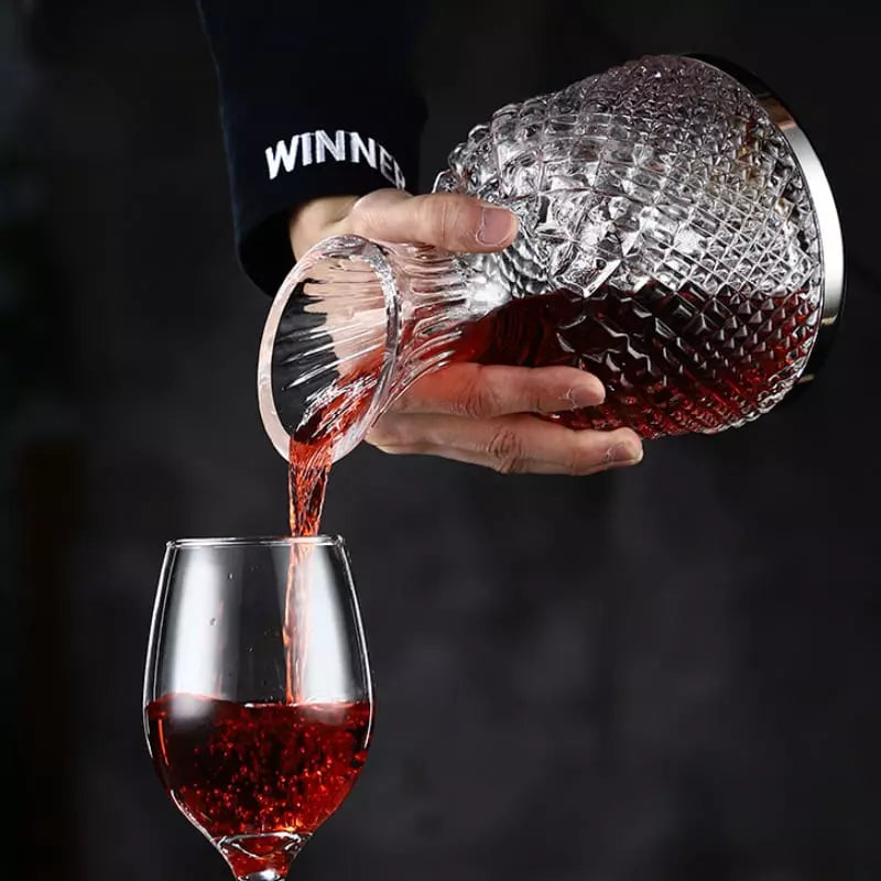 Decanter de Vinho Recipiente de Vidro Cristal Decantador Casa & Coza