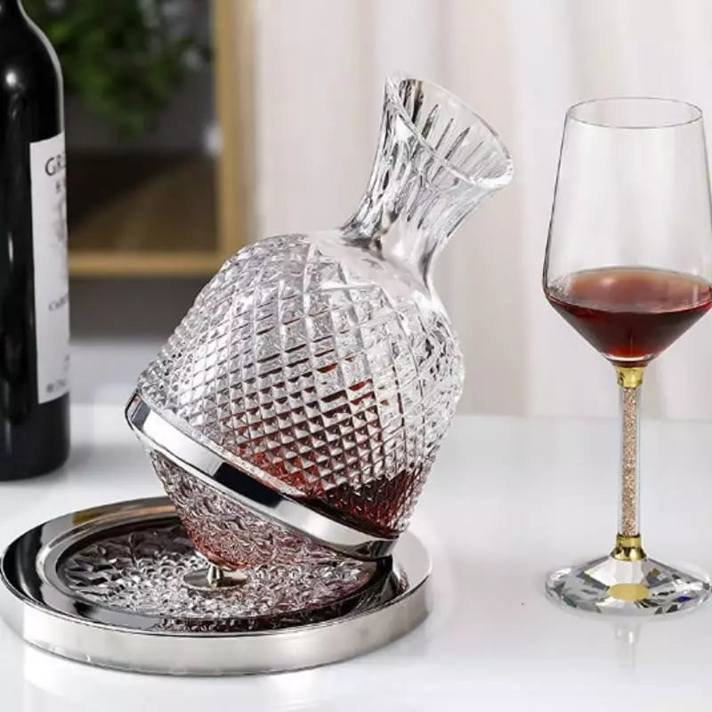 Decanter de Vinho Recipiente de Vidro Cristal Decantador Casa & Coza