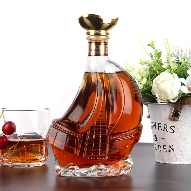 Decanter de Vinho Whisky Vidro Caravela Bar em Casa